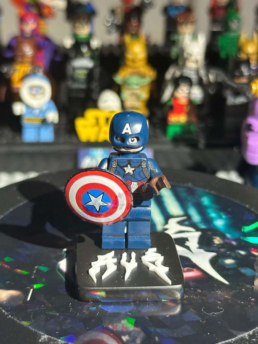 LEGO Captain America Minifigure with Shield